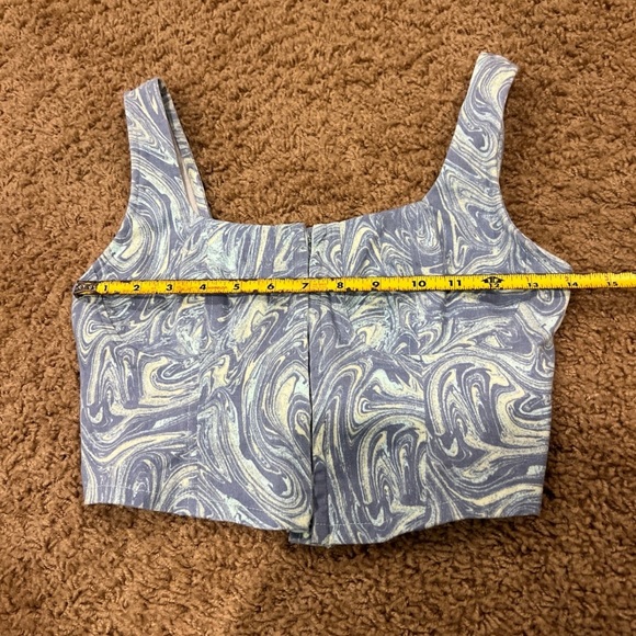Stitch & pine corset top blue swirl medium - Picture 7 of 8